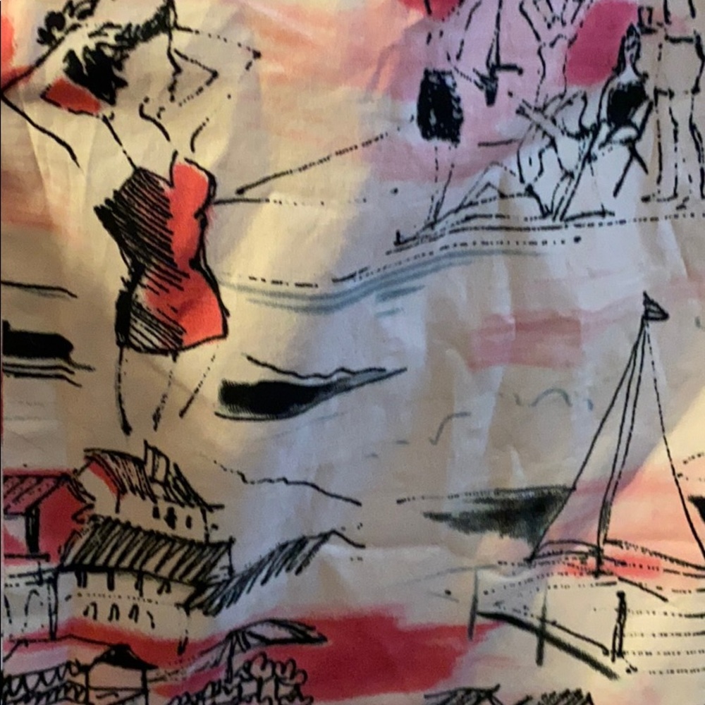 Axcess pink skirt with beachy print, size 10 - Picture 4 of 5